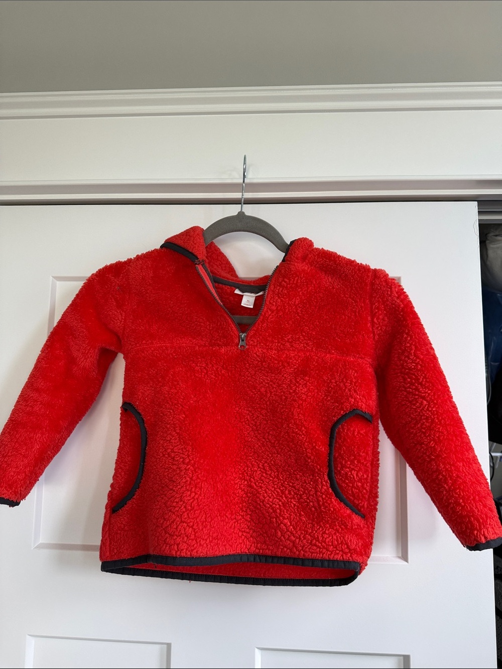Cat & Jack Red Sherpa Pullover Jacket